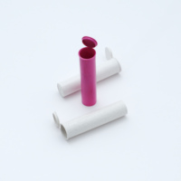 Tube pharmaceutique en plastique Cannacoast 116 mm Pop Top Cylindre CR PP résistant aux enfants, personnalisable avec impression sérigraphique pour tabac