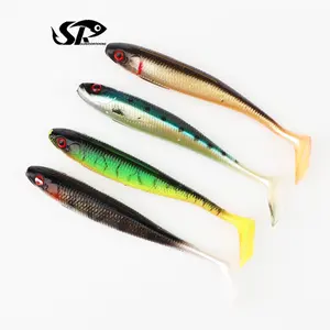 SUPERIORFISHING yumuşak cazibesi ördek Palm kuyruk TPE Wobblers sazan Swimbait kürek kuyruk balıkçılık Shad cazibesi YZ701