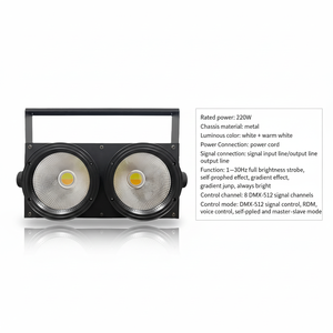 Venta Caliente de Fábrica: Proyector LED COB de Dos Ojos para Cine, Televisión y Escenario, 200W, Efecto de Relleno, Control DMX, Doble Color, 4/8 Canales, 0-100% - Product Image 4