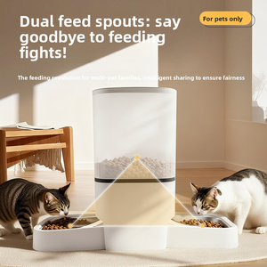 Kediler köpekler için akıllı otomatik evcil hayvan besleyici dikdörtgen şekil lüks tasarım şarj pil zamanlı WiFi kamera <span class=keywords><strong>App</strong></span> kontrolü - Product Image 2