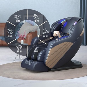 Fauteuil de massage intelligent avec guidage SL, bras robotique 3D, massage complet du corps, usage domestique, noir, brun foncé, 154x76x112cm - Product Image 4