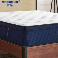 Matelas d'hôtel intelligent OEM/ODM en mousse à mémoire de forme et ressorts ensachés hybrides, livré en boîte pour chambre à coucher