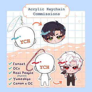 OEM ODM Anime: Encantos <span class=keywords><strong>de</strong></span> acrílico personalizados, personajes originales, fanart, parejas Yumeship, YCH. Diseños totalmente personalizables disponibles. - Product Image 1