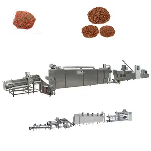 5 tons per hour automatic floating sinking fish feed pellet granular extruder line diesel machine