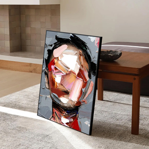 Cuadro Decorativo <span class=keywords><strong>de</strong></span> Retrato Abstracto en Oferta, Pintura <span class=keywords><strong>al</strong></span> Óleo Hecha a Mano sobre Lienzo, Pintura Moderna <span class=keywords><strong>de</strong></span> Figuras Pintadas a Mano sobre Lienzo - Product Image 5