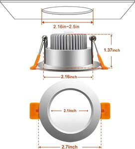 Venta al por Mayor de Focos LED Empotrables de 18W, Luces de Techo para Oficina y Pasillo - Product Image 4