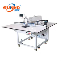 Máquina de Coser Computarizada Automática CNC con Plantilla de Patrones, Máquina de Coser Industrial Digital Programable para Cuero y Calzado