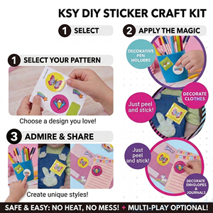 Kit de Manualidades AiJH con Pegatinas 3D para Niños, Crea Más de 60 Pegatinas y Dijes, Regalos de Arte y Manualidades para Niñas de 6 Años en Adelante - Product Image 2