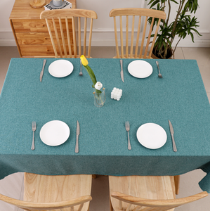 100% polyester chất lượng cao không thấm nước <span class=keywords><strong>Linen</strong></span> cái nhìn Khăn trải bàn cho phòng ăn bên đám cưới - Product Image 2