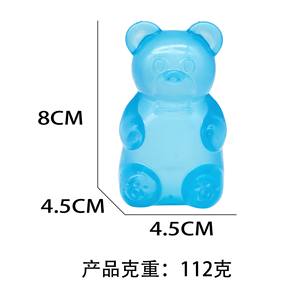 Jouet de décompression en plastique à rebond lent, en forme d'ours en bonbons et de flûte de blé, anti-stress, pour le marché international - Product Image 5