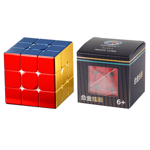 Sengso 3x3x3 <b>Magic</b> <b>Cube</b> Alloy Iridescent Smooth Speedcube For Kids 6+ - Product Image 1