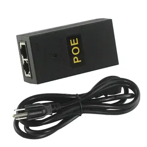 Prix d'usine direct 48V 0.5A Deux prises Rj45 Adaptateur Gigabit <span class=keywords><strong>PoE</strong></span> Module d'<span class=keywords><strong>injection</strong></span> de puissance Injecteur <span class=keywords><strong>Poe</strong></span> Ethernet sans fil - Product Image 1
