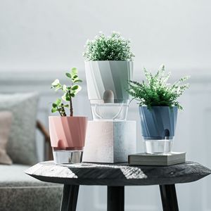 Maceta con Autorriego, Moderna Maceta de Escritorio con Diseño Hidropónico para Plantas Verdes de Interior - Product Image 2