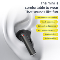 Écouteurs TWS semi intra-auriculaires à prix réduit avec son Hi-Fi 5.4, étanchéité IPX4 et indicateur LED – Offre spéciale