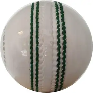 उच्च गुणवत्ता वाले सस्ते दाम असली लेदर 2 टुकड़े टेस्ट मैचों सफेद क्रिकेट गेंदों
