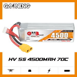 GNB 가오넹 LiHV 4500mAh 5S <span class=keywords><strong>19V</strong></span> 70C 140C XT90 RC 리포 배터리 (RC 자동차, 드론, RC 보트용 소프트 팩) - Product Image 2