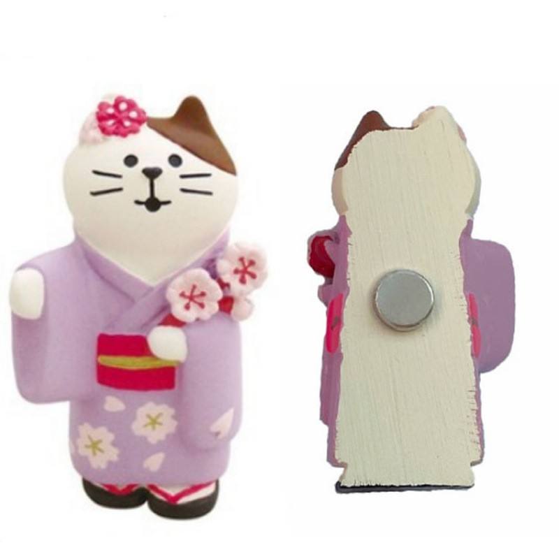 Cherry blossom cat refrigerator sticker