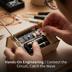 Nouveau kit d'assemblage de radio en bois créatif pour l'éducation STEM, jouets éducatifs pour enfants, apprentissage des enfants - Product Image 2