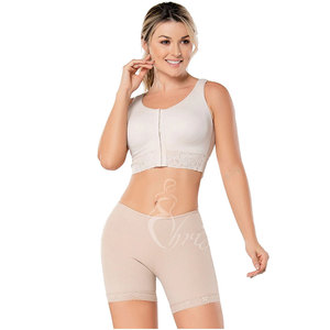 Pantalones cortos de fajas de muslo medio con levantador de glúteos para mujer, pantalones cortos moldeadores de cintura alta, pantalones cortos moldeadores suaves, bragas, barriga - Product Image 1