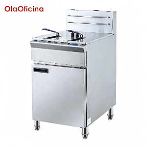 Freidora Industrial de Acero Inoxidable de Tres Tubos Verticales con Tanque Único y Doble Filtro, CMR-3G, 2800W, Multi-Enchufe, para Negocios de Catering - Product Image 2