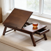 Table d'appoint pliable et réglable 2026 pour ordinateur portable avec porte-gobelet et fente pour téléphone, portable pour lit, canapé, maison et bureau