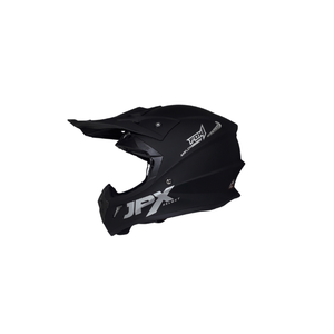 El elegante casco JPX Fox1 Solid Black Matte Supermoto Cross ofrece una protección superior y comodidad ligera para los motociclistas. - Product Image 1