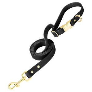 High Quality OEM Custom Luxury Fashion Personalized Logo Rivet Adjustable PU Leather Padded Print <b>Dog</b> <b>Collar</b> and Leash Set - Product Image 1
