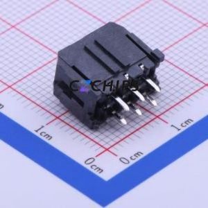 430450627 Wire-to-Board Pin Header Through hole Component (THT),P=3mm Connector 2x3P 3mm Through Hole Micro-Fit (MX 3.0) - Product Image 2