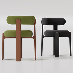 <span class=keywords><strong>Chaise</strong></span> de salle à manger vintage en cuir grain de bois de frêne, style rétro, couleur noyer, luxe léger, haut de gamme - Product Image 1