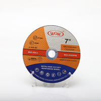 Disque de coupe de 7 pouces, disque WGW pour la découpe du métal, pour meuleuses et polisseuses
