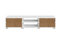 Meuble de salon en bois blanc massif, support pour TV et TV, moderne et simple