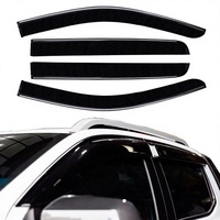 Color ahumado lluvia puerta visera ventana visera deflectores protector de lluvia para 2023 2024 NEXT GEN FORD RANGER accesorios camión de doble cabina