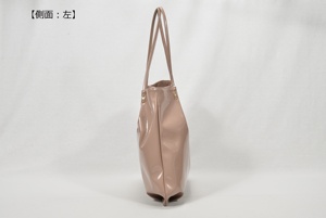 Women's Patent PU <b>Leather</b> Tote Handbag Glossy Shiny Shoulder <b>Bag</b> with Back Zipper Pocket Large Capacity Daily Handbag - Product Image 3