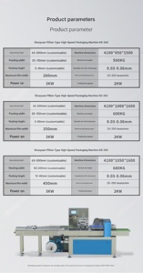 Machine d'emballage de sachets multifonctionnelle avec paramètres personnalisés et axe de <span class=keywords><strong>film</strong></span> interverrouillable pour un emballage fiable. - Product Image 3
