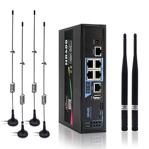 Bộ định tuyến không dây Gigabit băng tần kép NR400-NR/NR <span class=keywords><strong>Wifi</strong></span> 6 công nghiệp QoS tường lửa VPN Hai Sim di động cân bằng tải - Product Image 2