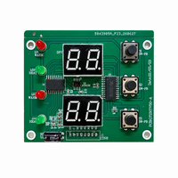 Carte de contrôle numérique à double LED pour thermostat et minuterie avec boutons et voyants lumineux pour équipement de chauffage industriel