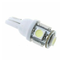 Ampoule LED T10 pour voiture, blanc 5050 5SMD Wedge 2W 80LM 194 168 2825 158 192, ampoule LED pour feux de position, accessoires de voiture