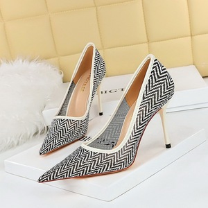 Tacones Mujer China Hot Sale Elegant Wedding Party Mesh Pumps Zapatos Bigtree <b>Shoes</b> Women Heels - Product Image 3