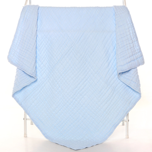 Nouvelles idées de produits 2024 100% coton solide respirant <span class=keywords><strong>nouveau</strong></span>-<span class=keywords><strong>né</strong></span> 6 couches mousseline couvertures d'emmaillotage <span class=keywords><strong>pour</strong></span> bébés mantas para invierno - Product Image 3