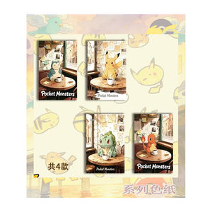 Cartes à collectionner Pokémon YQ en gros, dernières nouveautés, série de parchemins évolutifs mignons BoBo Studio, tableaux d'art Pokémon, cadeaux - Product Image 2