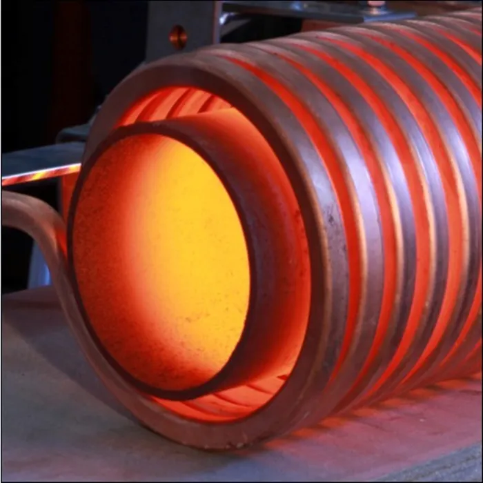 Máquina de calentamiento por inducción de hierro de frecuencia media de calentamiento rápido para barra de cobre