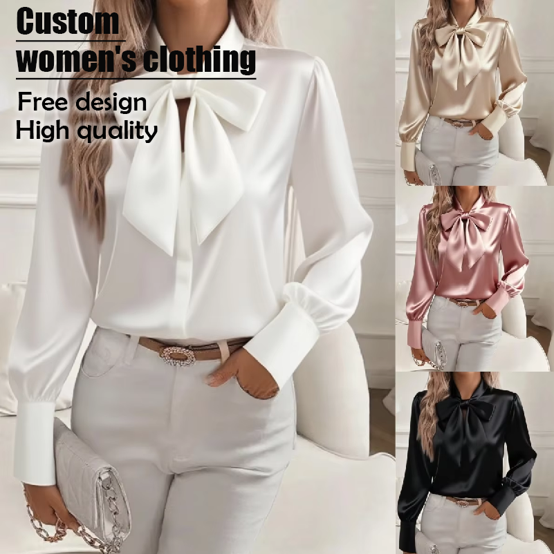 Shop Our Satin Bow Blouses Elegant Versatile Tops