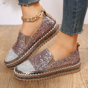 Chaussures décontractées pour femmes de grande taille, transfrontalières, internationales, avec paillettes, chaussures tendance pour femmes - Product Image 2