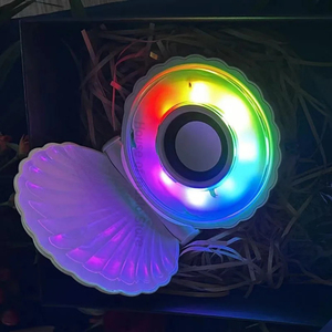 Led Water Ripple Projector Speakers Lamp 1200mAh Rechargeable <b>Wireless</b> Bluetooth Speaker Music Night Light Caixa De Som - Product Image 2