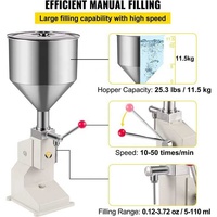 Prêt à expédier 5-50ml petite machine de remplissage de brillant à lèvres de remplissage de pâte manuelle à pression manuelle pour petite bouteille A03