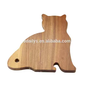 Tabla de cortar madera con forma de gato, Producto popular, nuevo estilo