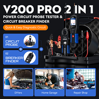 VDIAGTOOL V200 Pro Testeur de circuit électrique automobile, Détecteur de disjoncteur, Outil de test de tension AC/DC 12/24V, Test de relais et de fusibles de remorque