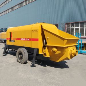 Bomba de Concreto para Remolque Electromotor HBT60S-13 JUHE de Alto Rendimiento 40-100m³/h, Equipo de Construcción para Trabajos de Vertido de Concreto - Product Image 2