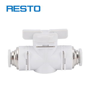 रेटो-टप्रकार न्यूमेटिक कनेक्टर त्वरित गेंद हवा से संचालित श्रृंखला प्लास्टिक वायवीय स्विच हाथ वाल्व फिटिंग - Product Image 3