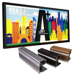 outdoor poster lightbox snap alu frames profile led panel light box sign